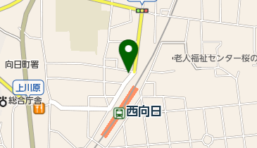 ひまわり化粧品店の地図画像