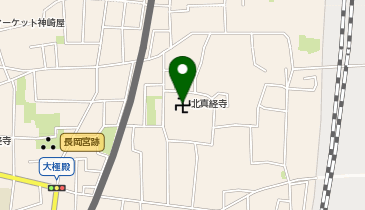 北真経寺の地図画像