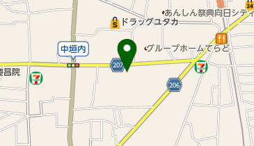 西の丘ローンテニスクラブの地図画像