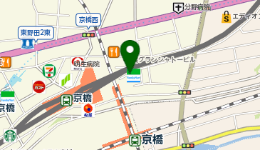 メディアカフェポパイ京橋店の地図画像