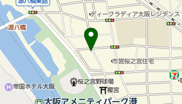 大阪プリンス電気株式会社の地図画像