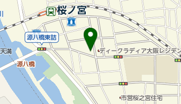 メンズ・ヘアー桜の宮の地図画像