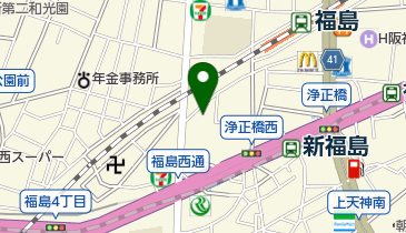 福島コミュニティーセンターの地図画像