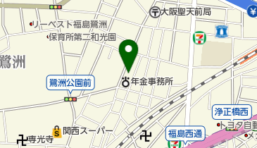 上福島コミュニティセンターの地図画像