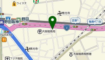 楽市野田阪神店の地図画像