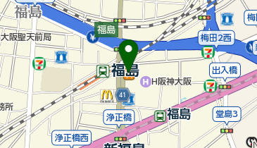 マージャンクラブコンドルの地図画像