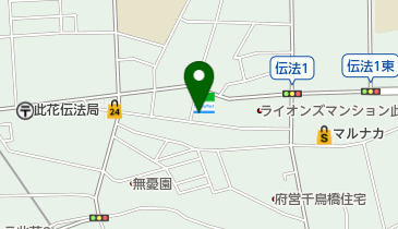 大阪伝法キリスト教会の地図画像