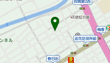 八ツ橋ふとん店の地図画像