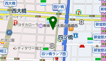 北堀江一丁目鍼灸治療室の地図画像