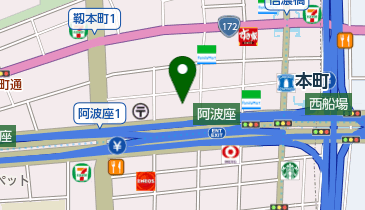 はんこ広場西本町店の地図画像