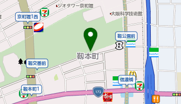 靭会館の地図画像