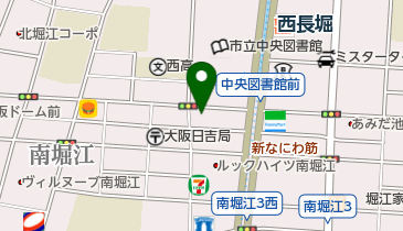 クリーニングのきょくとう南堀江店の地図画像