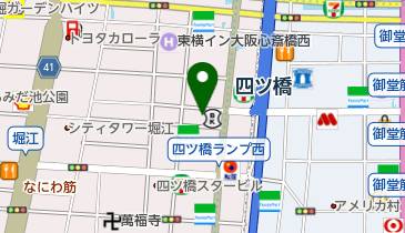 エイチ・ツーオー心斎橋店の地図画像