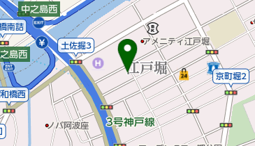 江戸堀図書館の地図画像