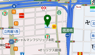 理容奥成の地図画像