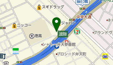 ヒットショップ波除店の地図画像