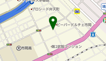 有限会社ハンエー市岡店の地図画像