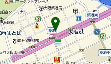 たこ焼ゆかりの地図画像