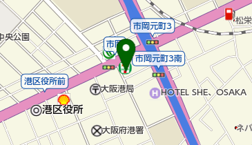 岸皮膚科医院の地図画像