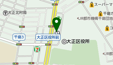 大阪市立大正会館の地図画像