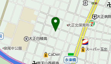泉尾中通商店会の地図画像