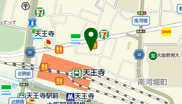 天王寺将棋センターの地図画像