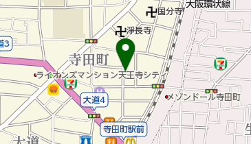 浪華学園の地図画像