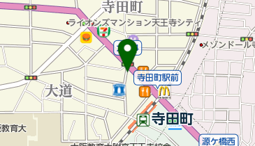 丸善舎 寺田町店の地図画像