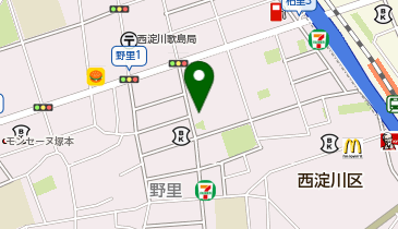 柏里会館の地図画像