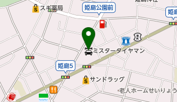 タイヤショップヤマネの地図画像