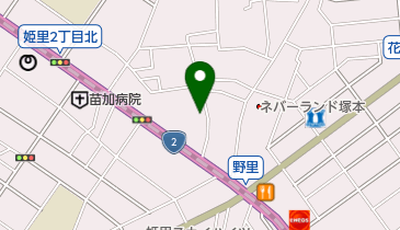 名越医院の地図画像