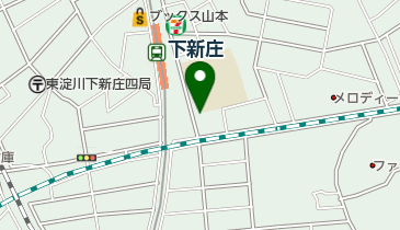 下新庄学童クラブの地図画像