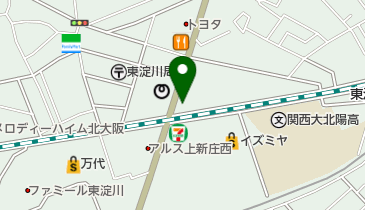 ネッツトヨタ中央大阪株式会社上新庄店の地図画像