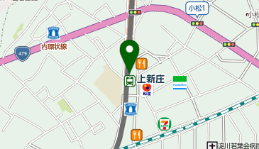 小倉山荘 阪急上新庄店の地図画像