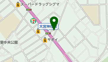 ロッキー動物病院の地図画像