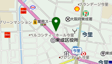 山中健康整体治療院の地図画像