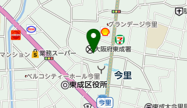 日本キリスト合同東成教会の地図画像