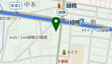 理容院雅 緑橋店の地図画像