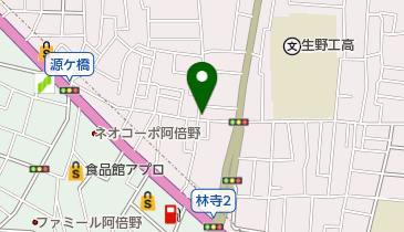 丸善舎 生野本通店の地図画像