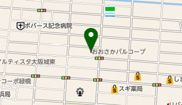 生活協同組合おおさかパルコープ 東中浜店の地図画像