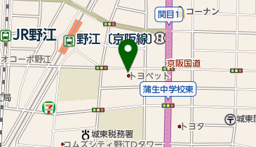 大阪トヨペット株式会社都島店の地図画像