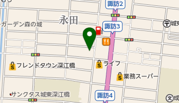 深江橋動物病院の地図画像