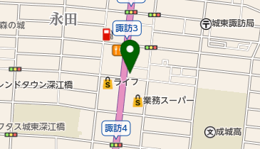 ビビッドヘアー深江橋店の地図画像