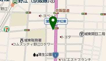 クックセブン野江店の地図画像