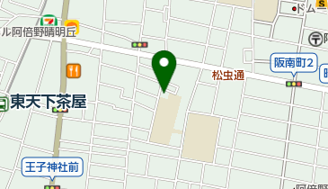 阿倍野連合会館の地図画像
