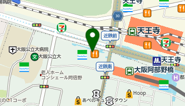 アベノセンタービルの地図画像