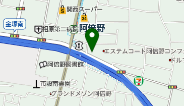 ぎんれいカラー阿倍野店の地図画像