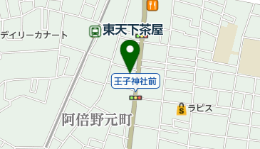 王子会館の地図画像