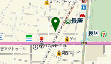 毎日新聞 長居販売所の地図画像