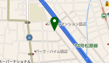 フジモトでんき田辺店の地図画像